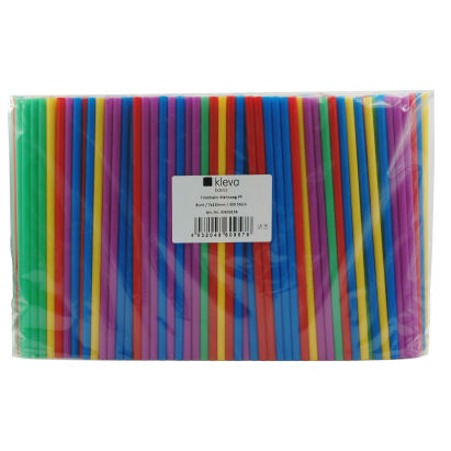 500 Stück Mehrweg Plastik- Trinkhalme, Strohhalme 220mm, Ø7mm, bunt 500 Stück Mehrweg Plastik- Trinkhalme, Strohhalme 220mm, Ø7mm, bunt