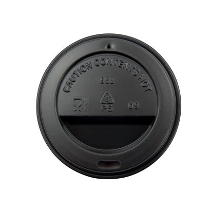 50 Stück Plastik Kaffeedeckel Coffee To Go Standard, Ø79,5mm, 200ml - 300ml, schwarz