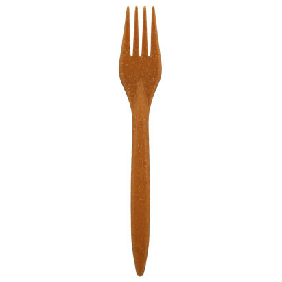 2000 Stück WPC Mehrweg- Gabel 18cm, braun