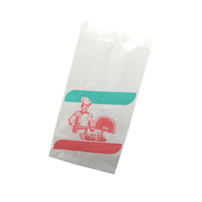 1000 Stück Pizza-Faltenbeutel Nr. 426, 20+7x32cm, Ital. Druck, rot/grün 1000 Stück Pizza-Faltenbeutel Nr. 426, 20+7x32cm, Ital. Druck, rot/grün