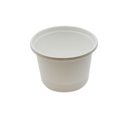 1000 Stück Feinkostbecher Plastikbecher PS, 100/100ml, rund, weiß 