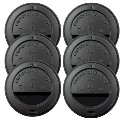 1000 Stück Plastik Kaffeedeckel Coffee To Go Standard, Ø79,5mm, 200ml - 300ml, schwarz