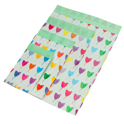 PW 1000 Stück Papier Flachbeutel 116920F, Kraftpapier, Luftballons, 70g/m², 175x215mm