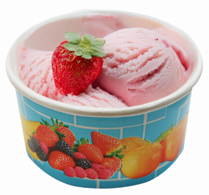 1200 Stück Eisbecher Früchte, 160ml, 125-523
