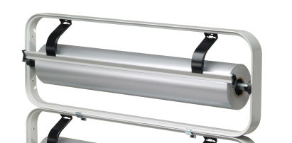 1 Stück Aufsatzabroller STANDARD 154, hellgrau, mit gezahnter Abreißschiene, 60cm