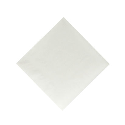 FASANA 250 Stück Papier Servietten 2-lagig, 40x40cm, 1/4 Falz, pearl white, weiß