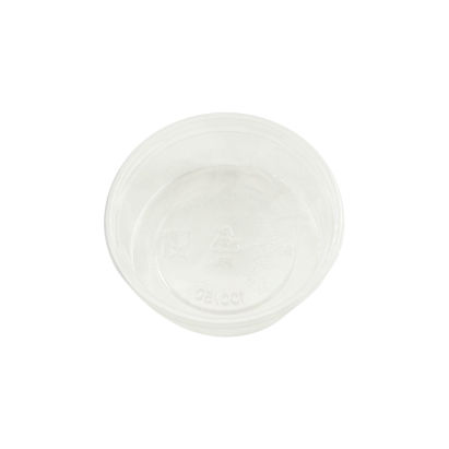 50 Stück Feinkostbecher Plastikbecher PS, 100/50ml, rund, transparent