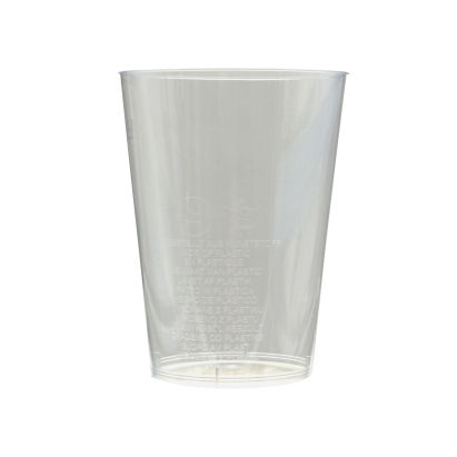 50 Stück PS Hartplastik- Trinkgläser, Mehrweg- Trinkbecher, transparent, 200ml