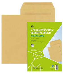 50 Stück MAILmedia Versandtaschen C4, ohne Fenster, selbstklebend, 90 g/qm, braun