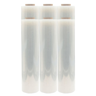 6 Rollen Stretchfolie, Paletten- Wickelfolie 50cm, 300m, 17my, transparent 6 Rollen Stretchfolie, Paletten- Wickelfolie 50cm, 300m, 17my, transparent
