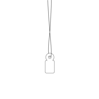 1000 Stück HERMA Warenanhänger, 10 x 22 mm, mit weißem Faden (6949)