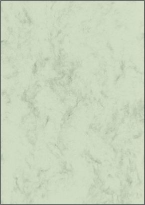 50 Stück Sigel Marmor-Papier, DP 552 A4, 200 g/qm, Edelkarton, pastellgrün