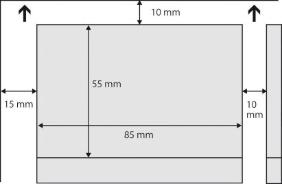 150 Stück Sigel Visitenkarten, DP839, 85 x 55 mm, 200 g/qm, hochweiß