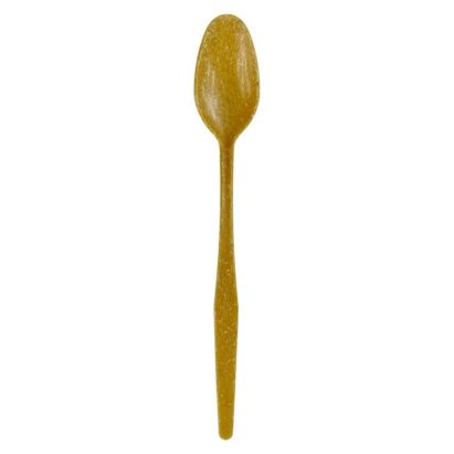 200 Stück WPC Mehrweg-Besteck Cocktail- Löffel 18cm, braun