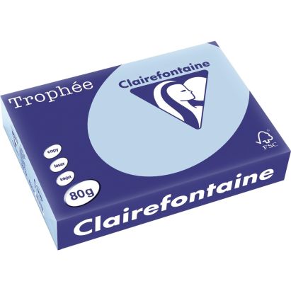 500 Blatt Kopierpapier Clairalfa Universal-Papier Trophée (Hellblau) DIN A4, 80 g/qm