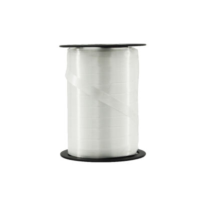 1 Rolle Präsent Geschenkband, Kräuselband, 10mm x 250m, weiß
