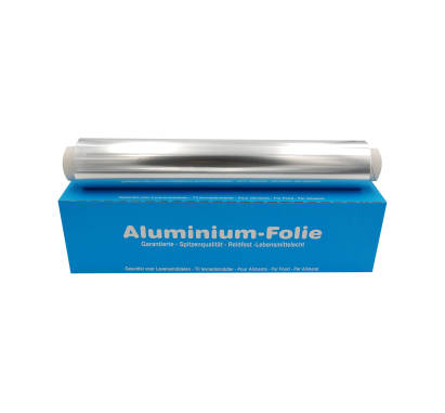1 Stück Alufolie Box 30cm, 150m, 11my, mit Spenderkarton 1 Stück Alufolie Box 30cm, 150m, 11my, mit Spenderkarton