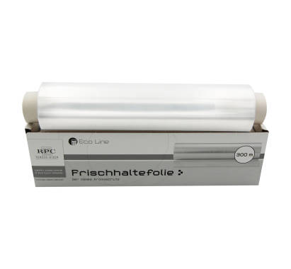 1 Stück PE Frischhaltefolie-Box, Sichtfolie, 45cm, 300m, mit Spenderkarton
