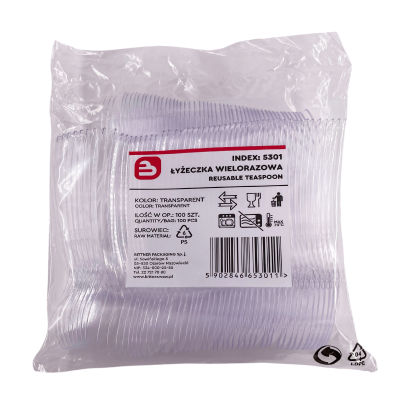 600 Stück Kaffeelöffel-Besteckset (2xWPC, 2xPlastik + 2xHolz)