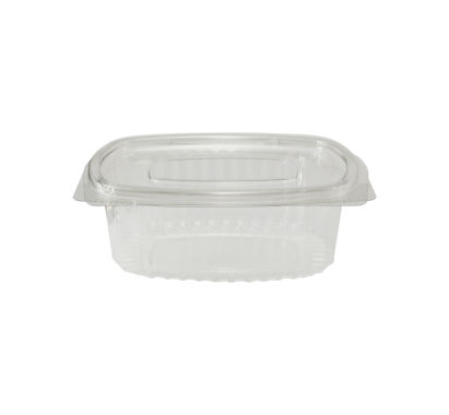 50 Stück rPET Klappboxen oval, 500ml, 131x102x49mm, transparent 50 Stück rPET Klappboxen oval, 500ml, 131x102x49mm, transparent