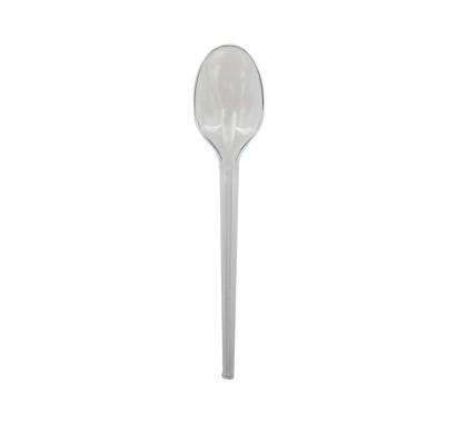 100 Stück Premium Mehrweg-Besteck Plastiklöffel 18cm, transparent
