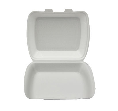 100 Stück Warmhalte- Menüboxen XPS IP4 ungeteilt, 245x210x72mm, laminiert, weiß