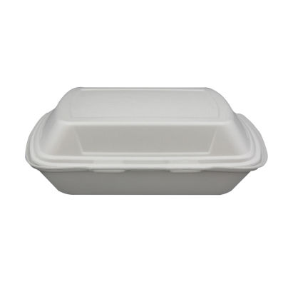 100 Stück Warmhalte- Menüboxen XPS IP4 ungeteilt, 245x210x72mm, laminiert, weiß