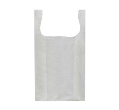 2000 Stück Hemdchentragetasche, Shopper Jumbo, ND, 30+18x55cm, 13my, weiß, gebl. Extra Stark