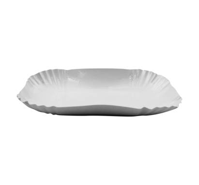 250 Stück Pappschalen, Pommesschale KU41, 130x180x30mm, eckig, weiß