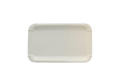 250 Stück Pappteller 9x15cm, weiß