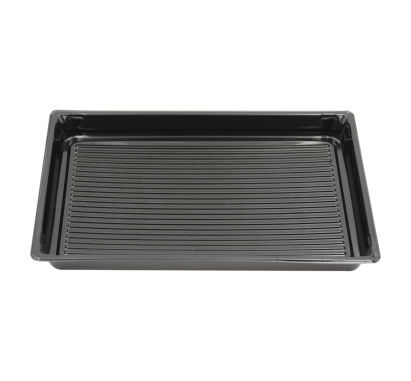 200 Stück Sushi- Tray, Sushi Schale, schwarz mit Deckel, Größe XL, 170x90x45mm (413)