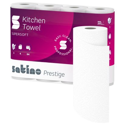 32 Stück WEPA Satino prestige Küchenrollen, 3-lagig, hochweiß, saugstark