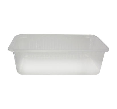 50 Stück Siegelschale PP, transparent, 227x178x60mm, 1800ml