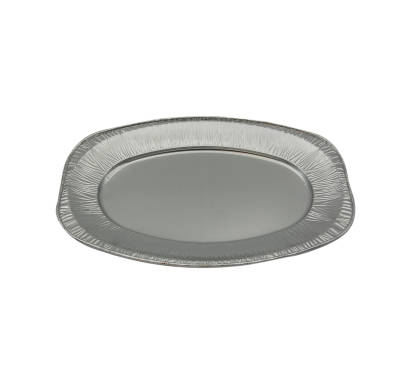 50 Stück Aluplatten Servierplatten 333x233mm, klein, oval