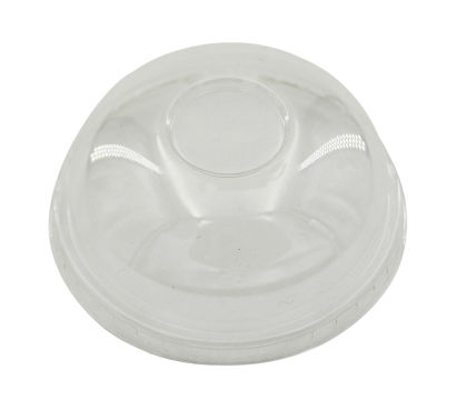 TOP 800 Stück APET Dom Deckel, Ø95mm, ohne Loch, transparent, für Smoothie Becher 260ml - 500ml
