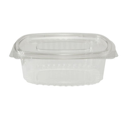 50 Stück rPET Klappboxen oval, 1500ml, 193x163x59mm, transparent 50 Stück rPET Klappboxen oval, 1500ml, 193x163x59mm, transparent