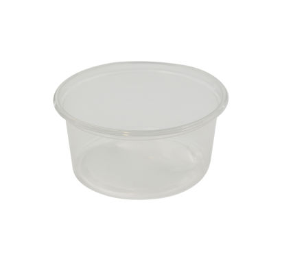 50 Stück Feinkostbecher Plastikbecher PP, 560/250ml, rund, transparent 
