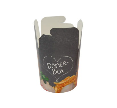 50 Stück Dönerbox 16 OZ, 480ml, mit Druck 
