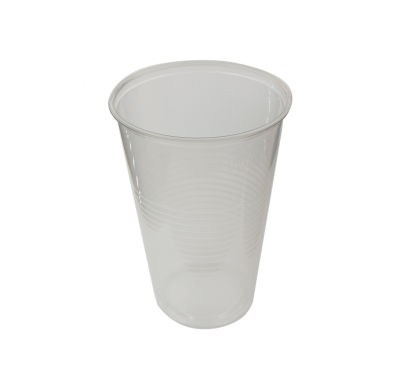 50 Stück Trinkbecher, Plastikbecher PP, transparent, 400ml