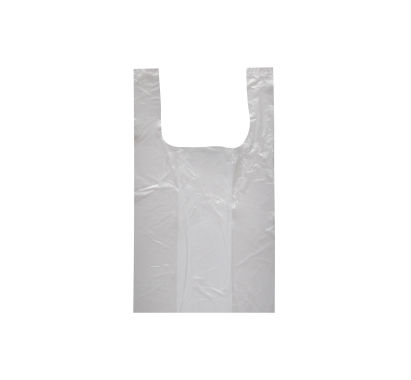 5000 Stück HDPE Knotenbeutel 3 Kg, 215+110x370mm, 10my, transparent, auf Rolle, extra stark