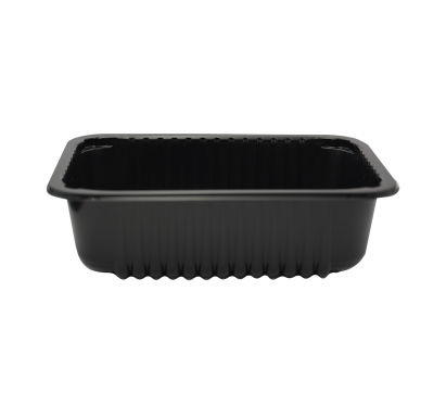 684 Stück Siegelschale PP, schwarz, 187x137x50mm, 850ml
