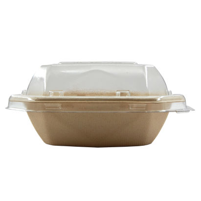 400 Stück DUNI Salatschale OCTA 1000ml, Ø224mm, braun, aus Bagasse