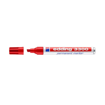 1 Stück edding 3300 Permanentmarker, rot