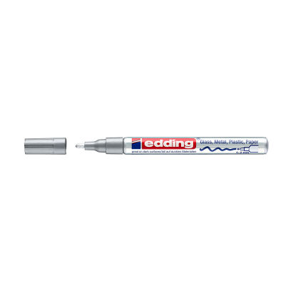 1 Stück edding 751 Glanzlackmarker, silber