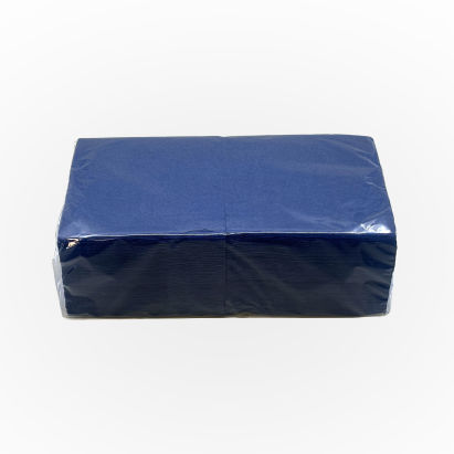 5000 Stück Papier-Servietten 1-lagig, 33x33cm, 1/4 Falz, blau 