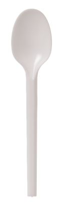 100 Stück First Choice Premium Mehrweg-Besteck Plastiklöffel 16cm, extra stabil, weiß