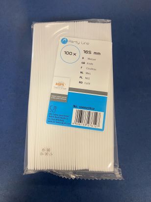 2000 Stück Einweg Plastik Messer weiß 16,5 cm Einweg Plastik Besteck Einwegmesser für Imbiss