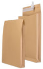 100 Stück MAILmedia Faltenversandtaschen B4, ohne Fenster, Haftklebung, 140 g/qm, 40mm Falte, braun