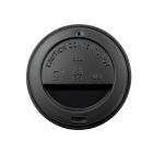 100 Stück Plastik Kaffeedeckel Coffee To Go Standard, Ø79,5mm, 200ml - 300ml, schwarz