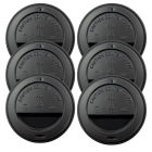 1000 Stück Plastik Kaffeedeckel Coffee To Go Standard, Ø79,5mm, 200ml - 300ml, schwarz
